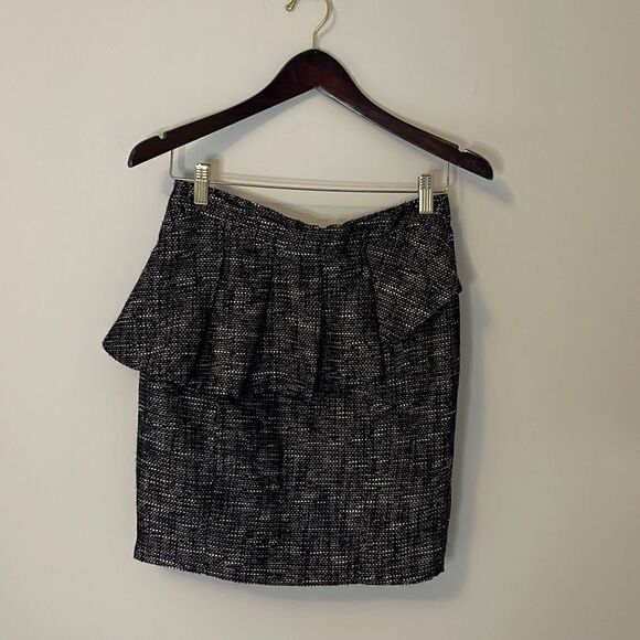 I•N•C‎ International Concepts Tweed Skirt. Size 2. Black/White/Metallic - Picture 1 of 8